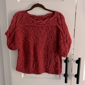 Vintage 80’s Liz Claiborne Cozy Red Knit‎ Sweater Petite small
Rust red hues